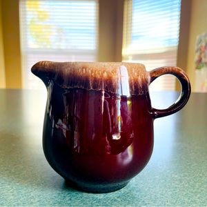 Vintage McCoy Pottery Brown Drip Pitcher Creamer